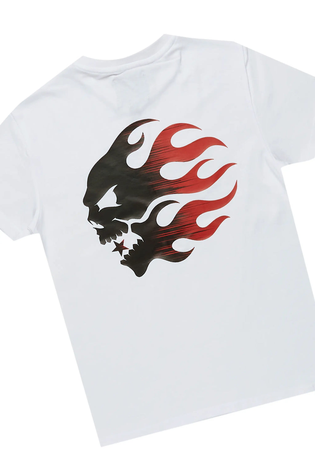 Boys Saidi White T-Shirt/Patch Cargo Jean