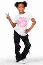 Girls Kami White Graphic T-Shirt