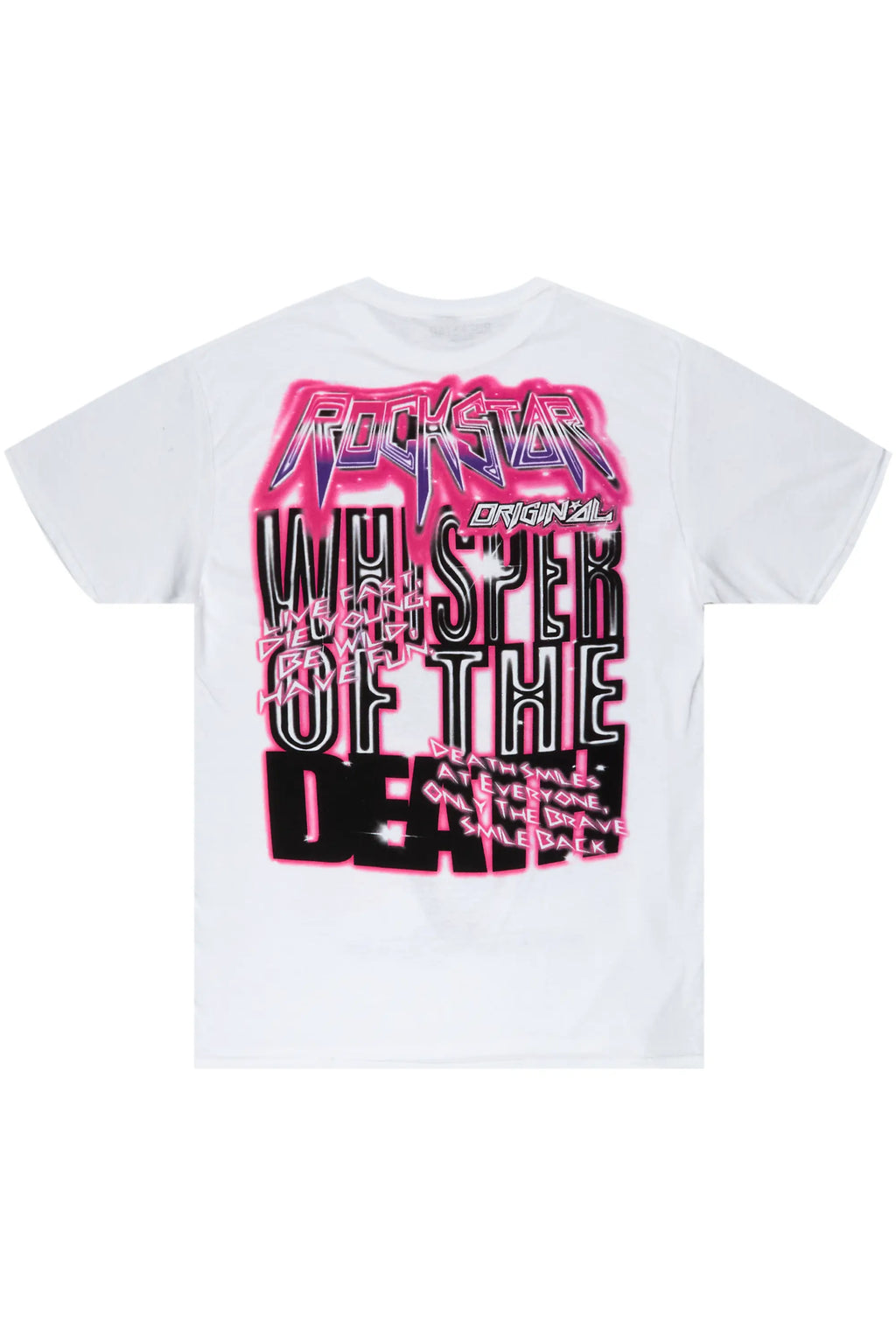 Obern White/Blue Graphic T-Shirt