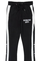 Arkady Black Stacked Flare Pant