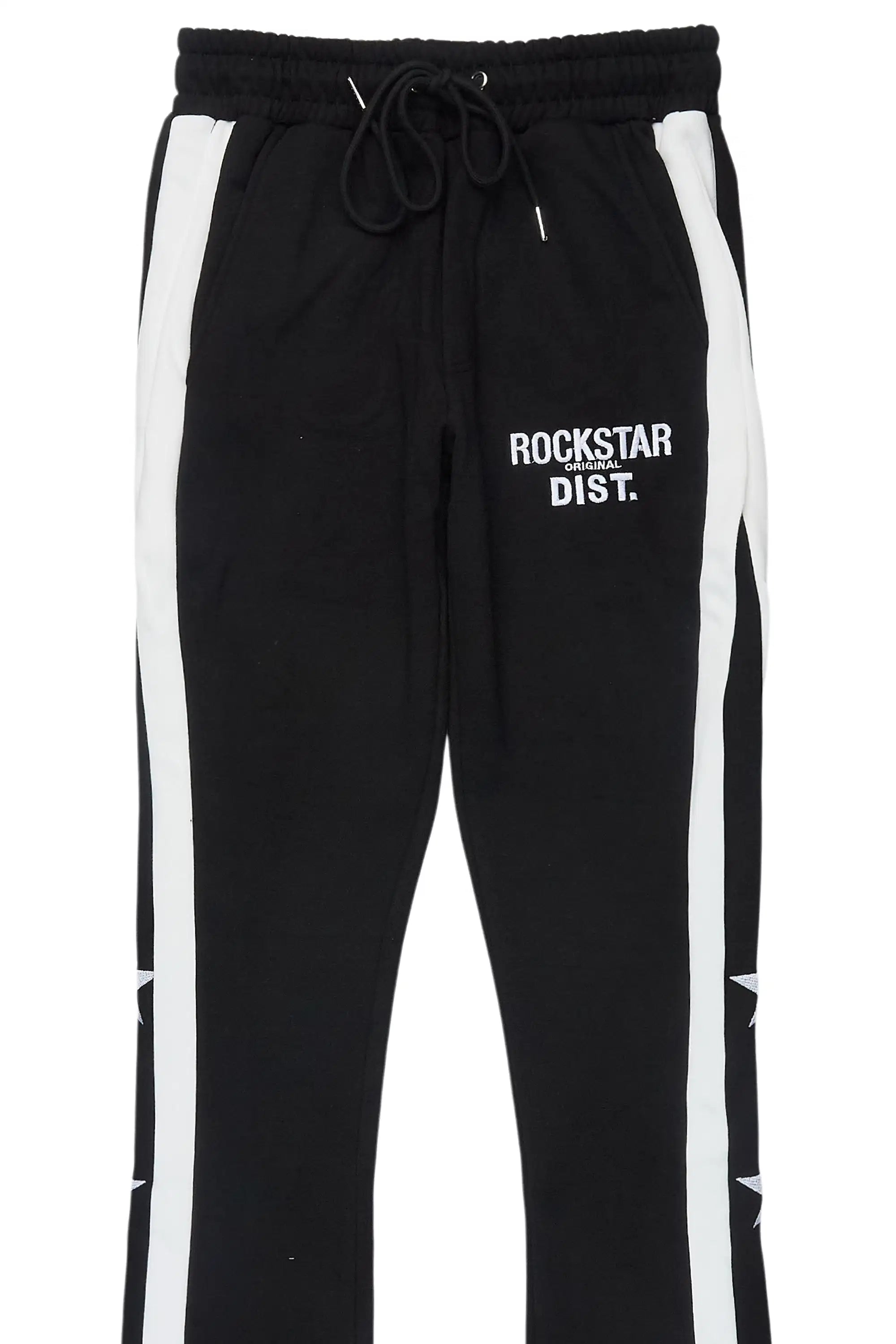 Arkady Black Stacked Flare Pant