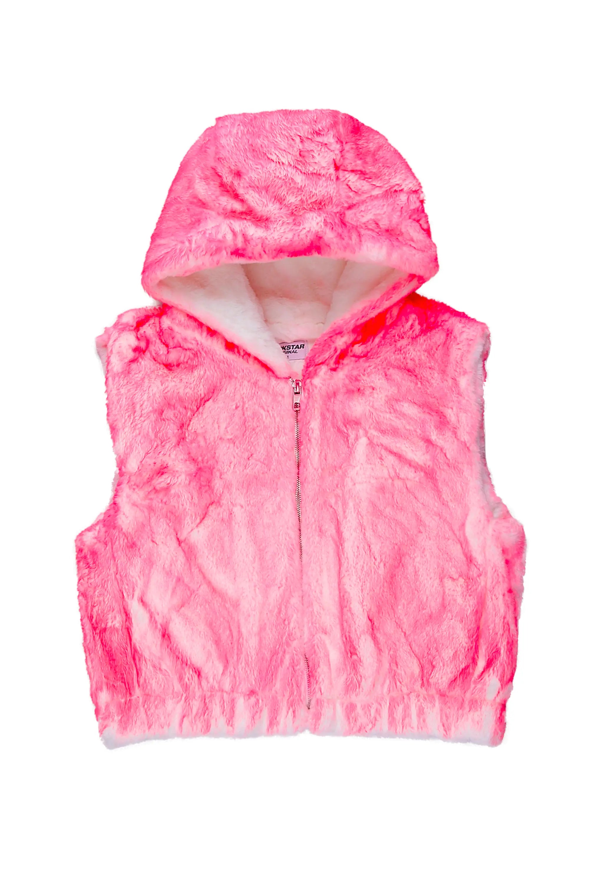 Christal Pink Fur Vest