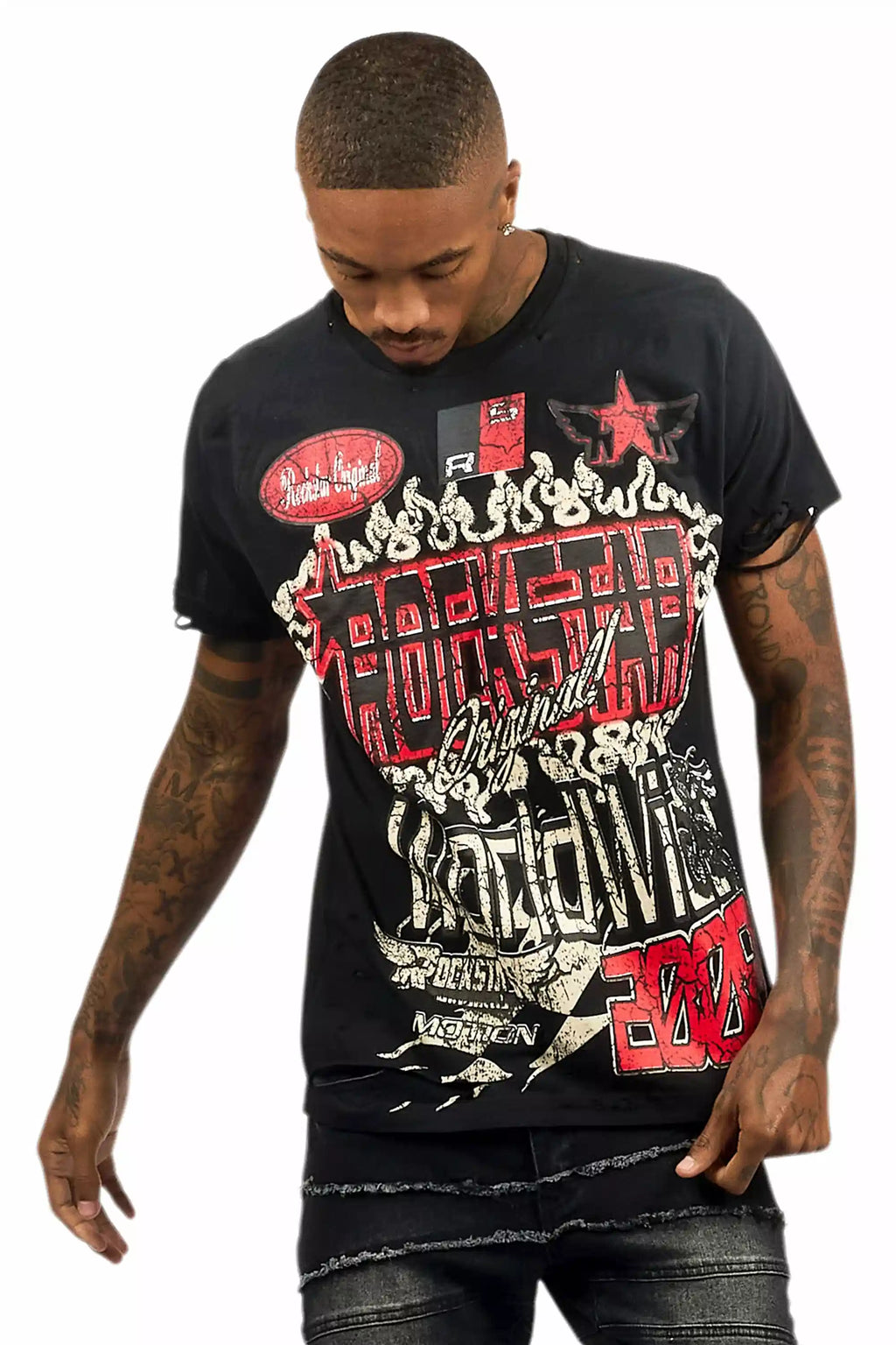 Deangelo Black Graphic T-Shirt