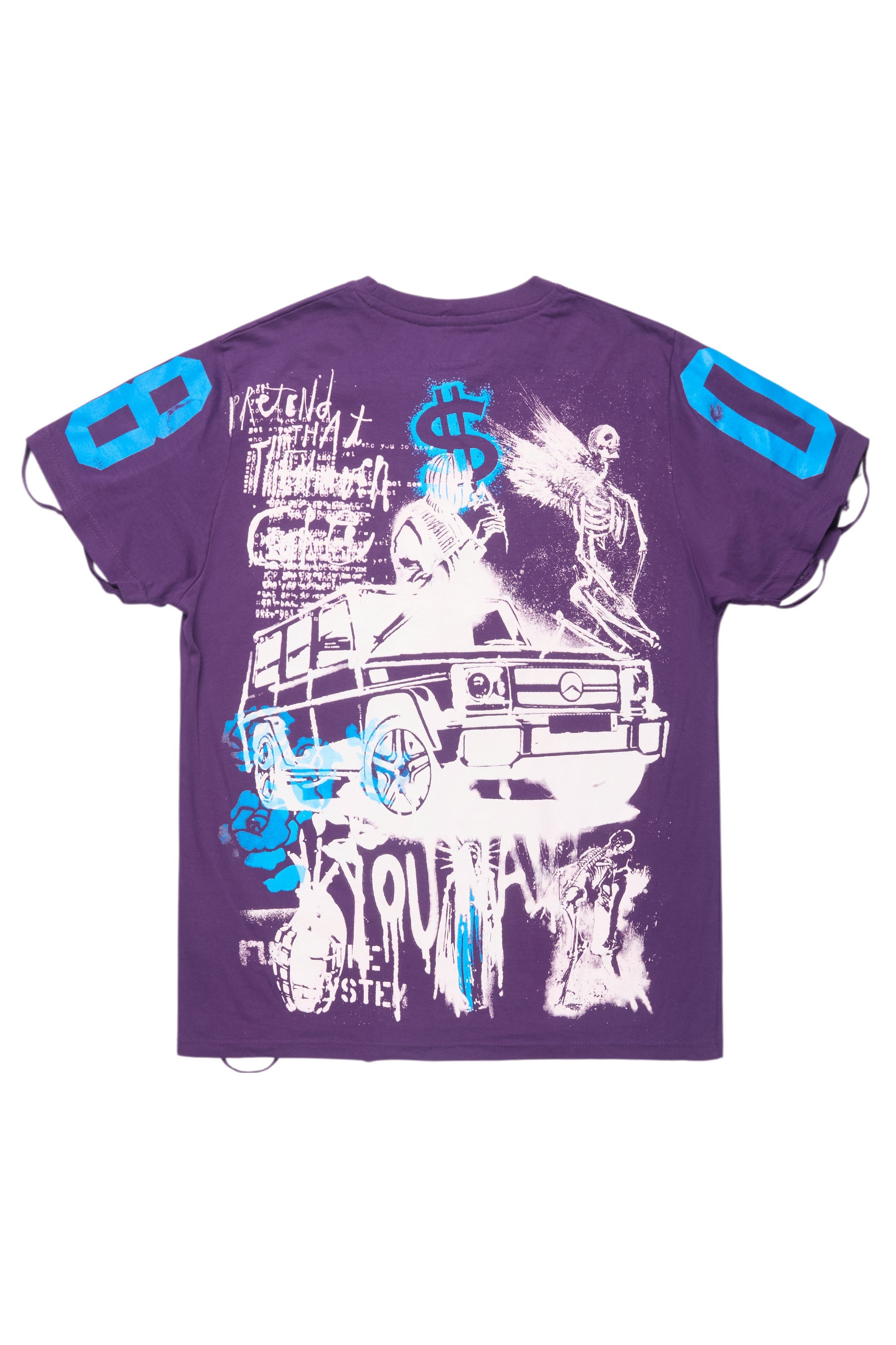 Kammile Purple Oversized T-Shirt