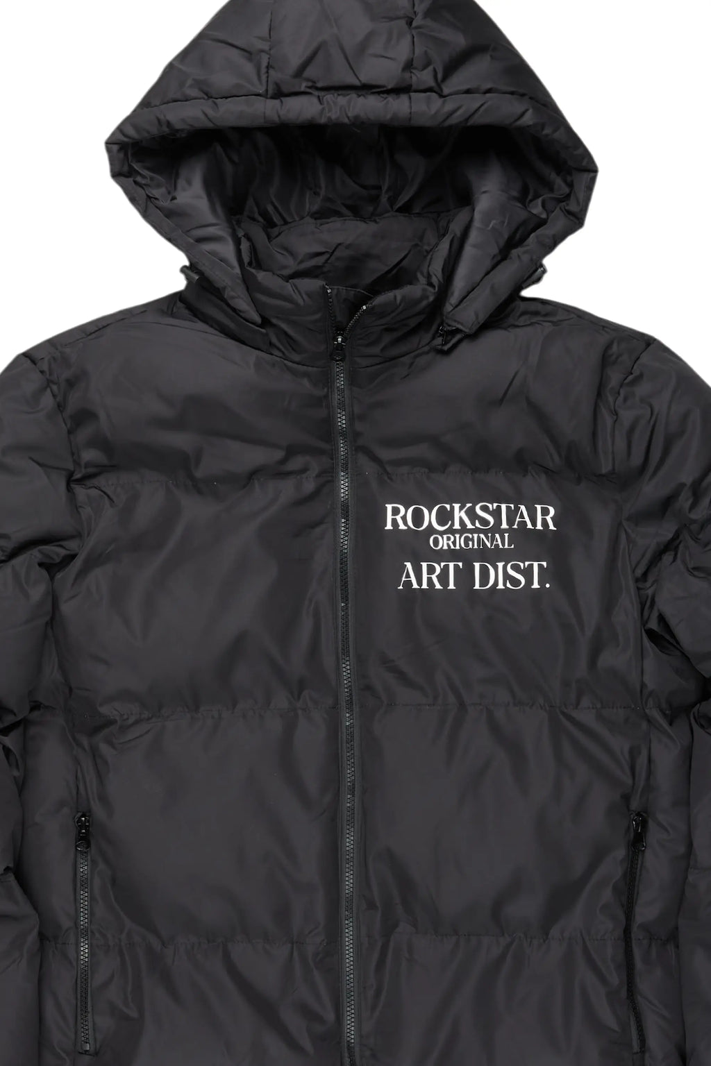 Briggs Black Graphic Puffer