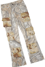 Boys Deiter Black/Beige T-Shirt/Stacked Flare Jean Set