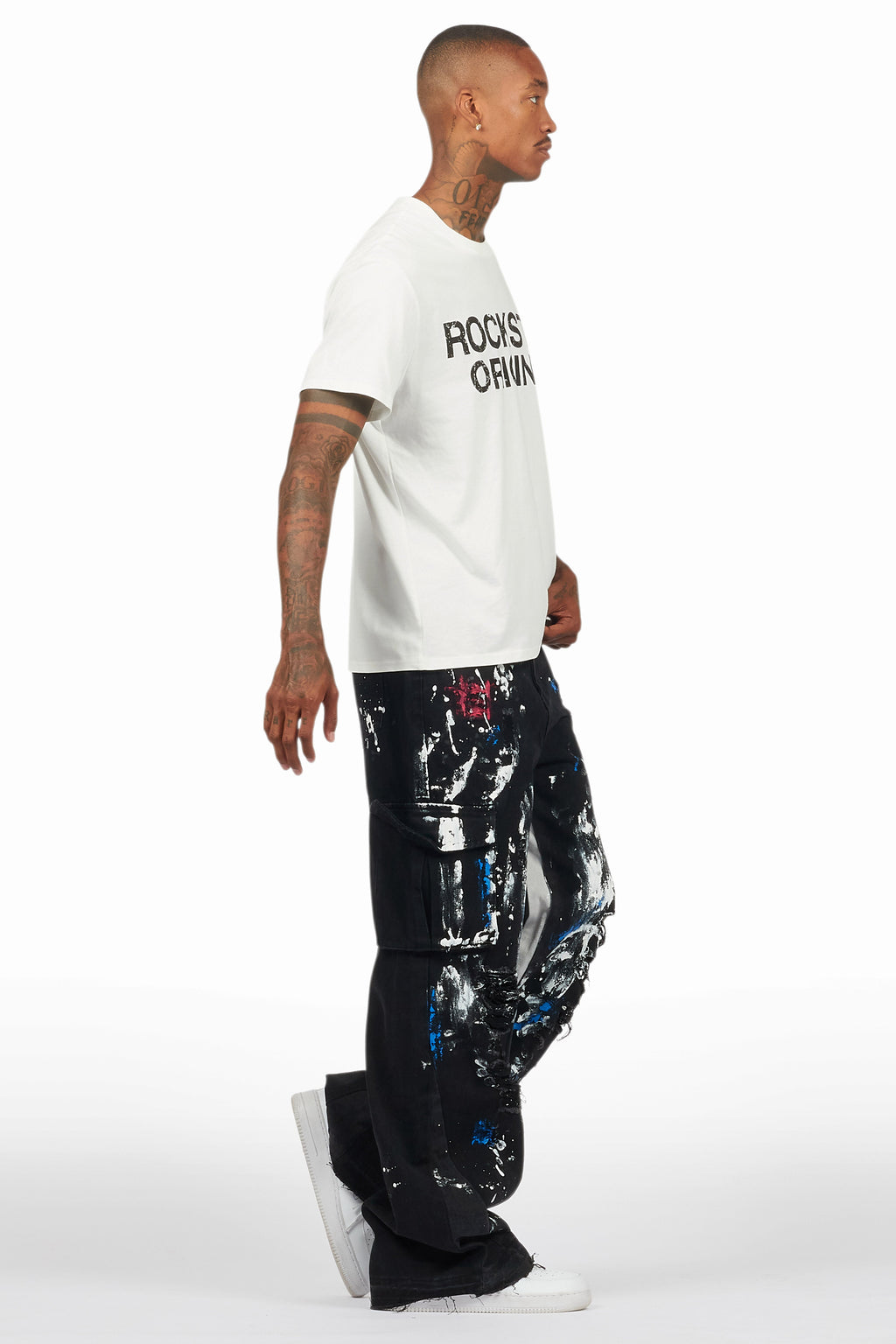 Dallin Black Painter Baggy Cargo Jean