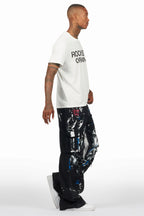 Dallin Black Painter Baggy Cargo Jean