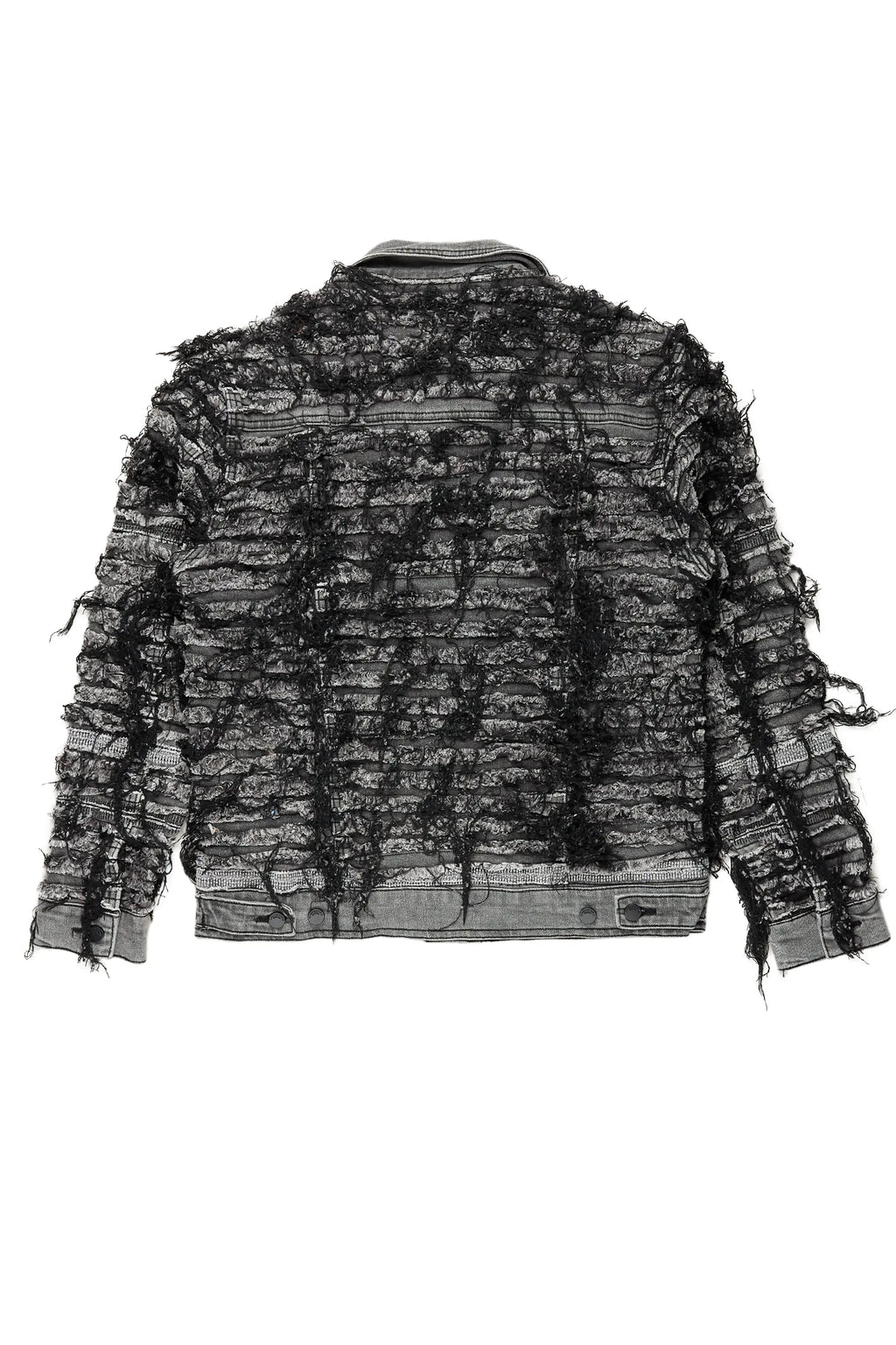 Gagan Black/Grey Painter Denim Jacket