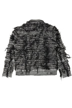 Gagan Black/Grey Painter Denim Jacket