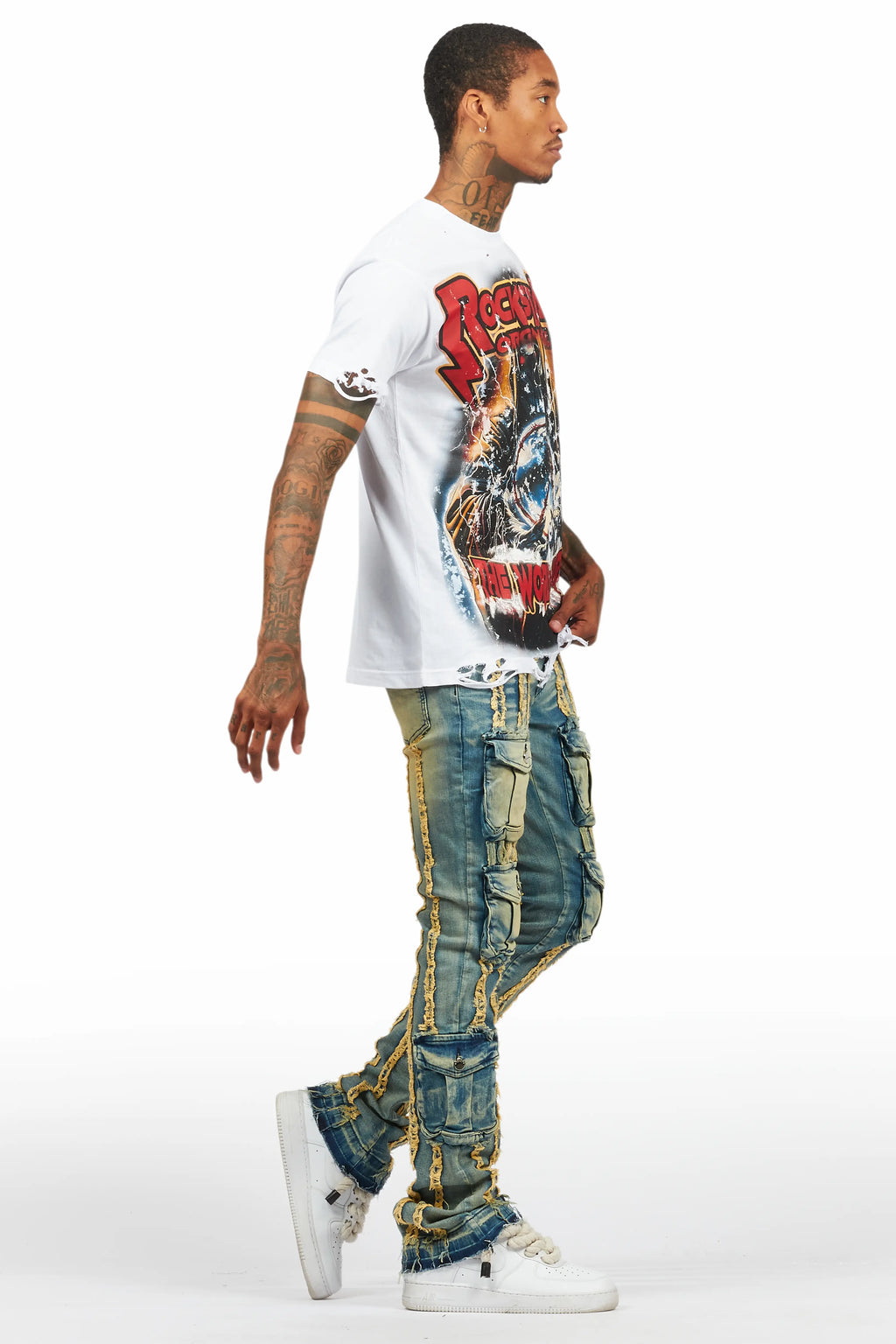 Lucian White Graphic T-Shirt