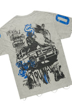 Grill Grey/Light Blue T-Shirt/Denim Short Set