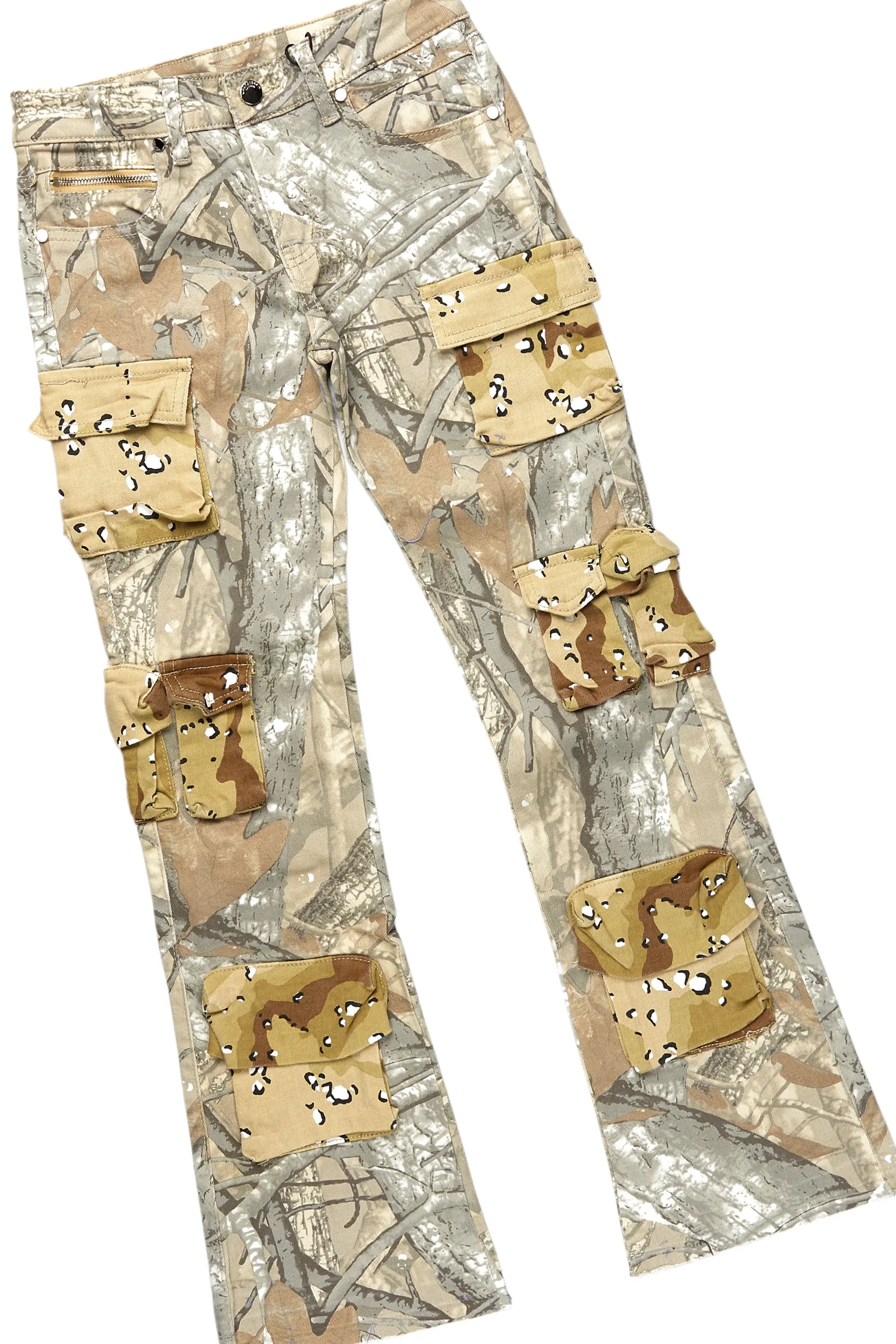 Boys Scotty Grey  Hoodie/ Stacked  Fit  Jean Set