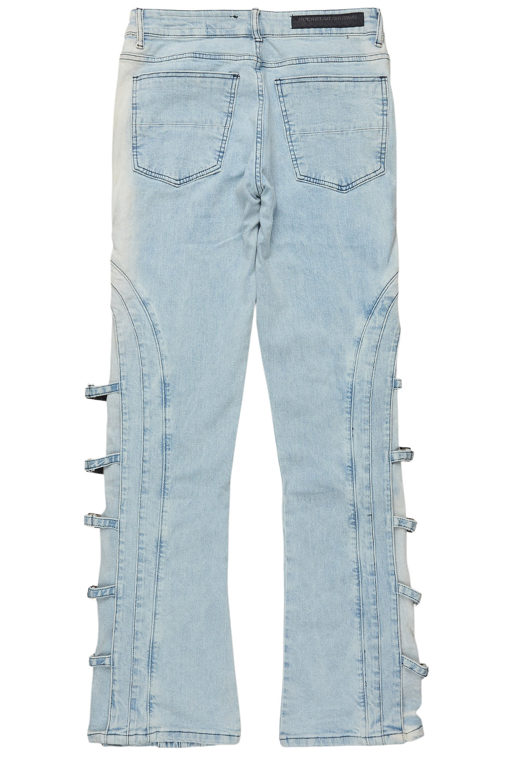 Attila Light Blue Stacked Flare Jean