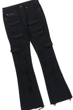 Boys Fields White T-Shirt/Stacked Flare Jean Set