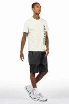 Xadrian White T-Shirt/Short Set
