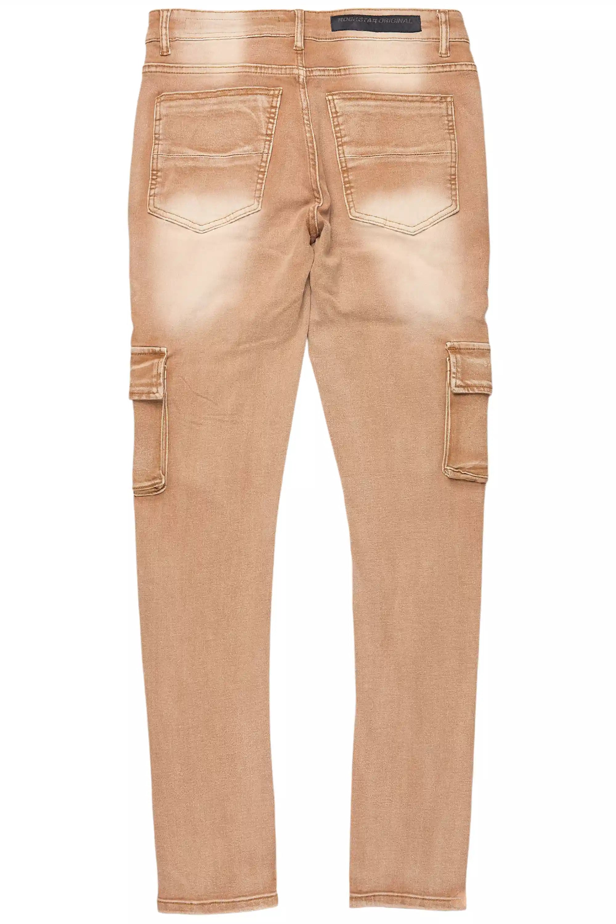 Kap Washed Beige Cargo Jean