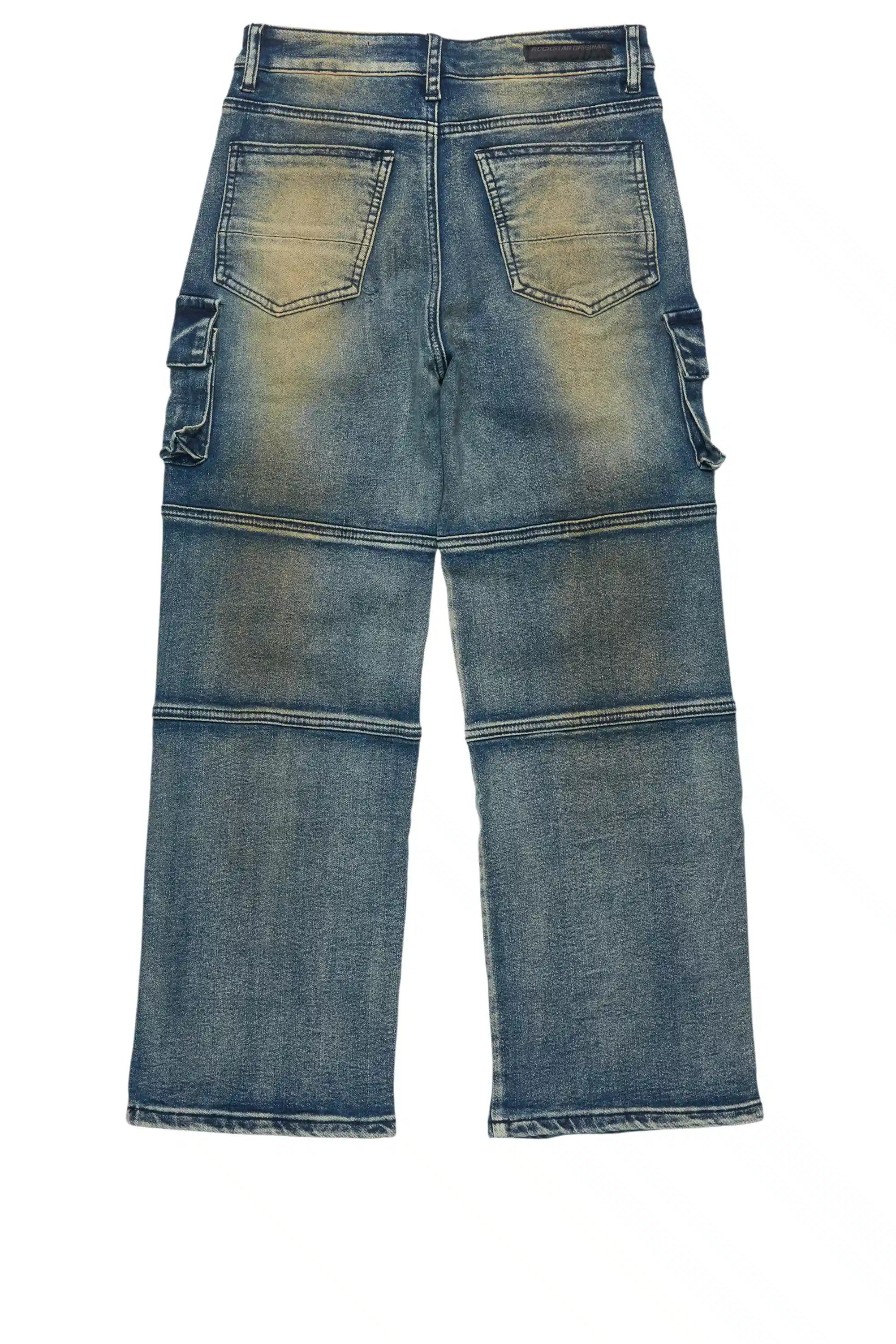 Boys Berdi Dirty Wash Baggy Fit Jean