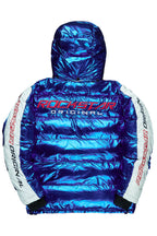 Metallic Royal Blue Alasia Puffer Jacket