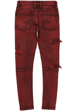 Dalit Red Under Patch Skinny Fit Jean