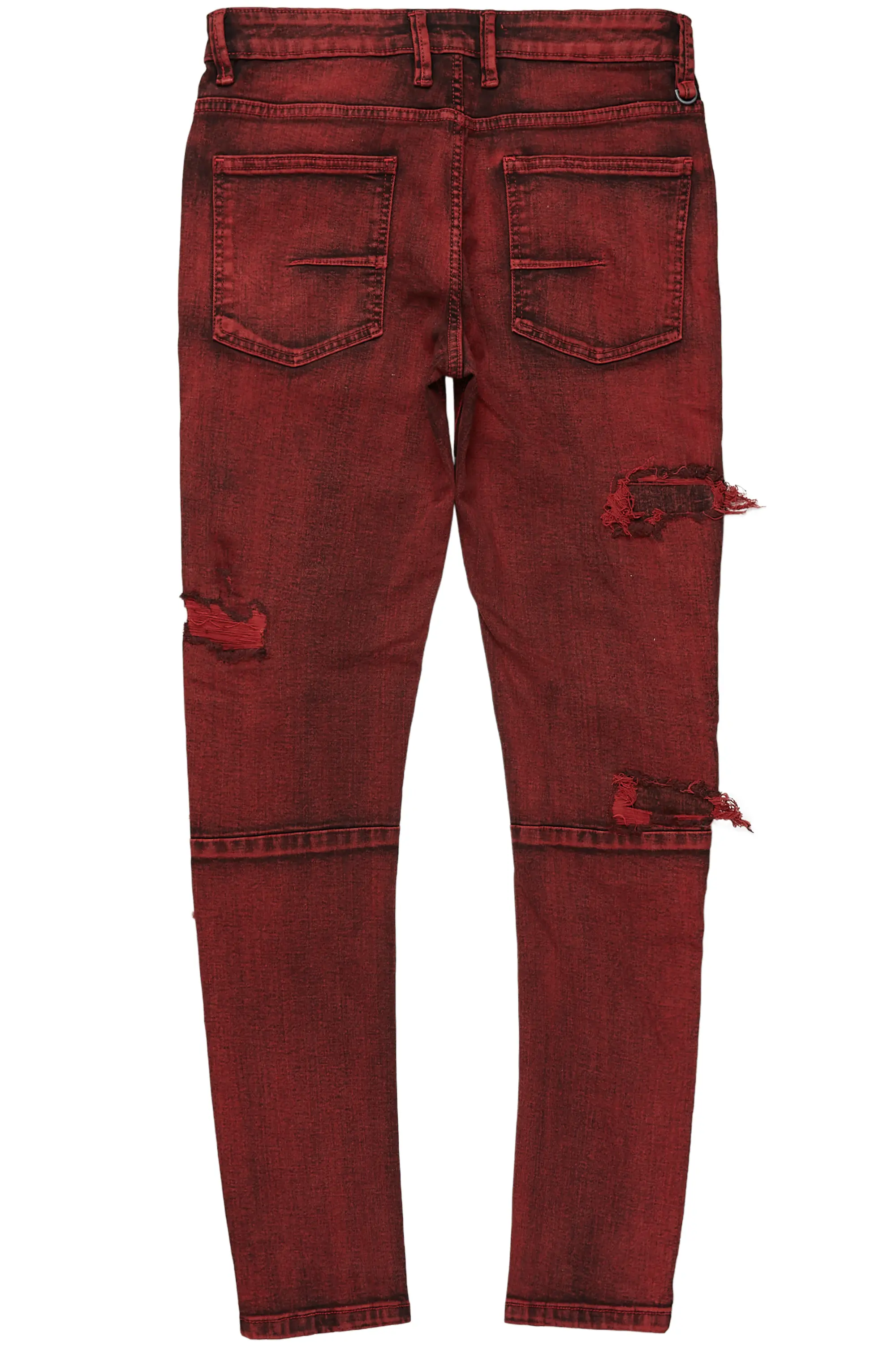 Dalit Red Under Patch Skinny Fit Jean