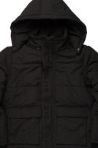 Adley Black Utility Puffer Jacket