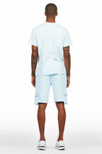 Jash Baby Blue/White Short Set