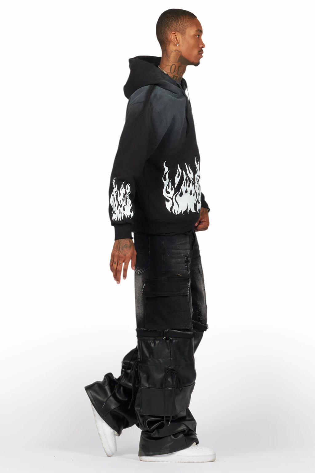 Bubble Black Graphic Hoodie