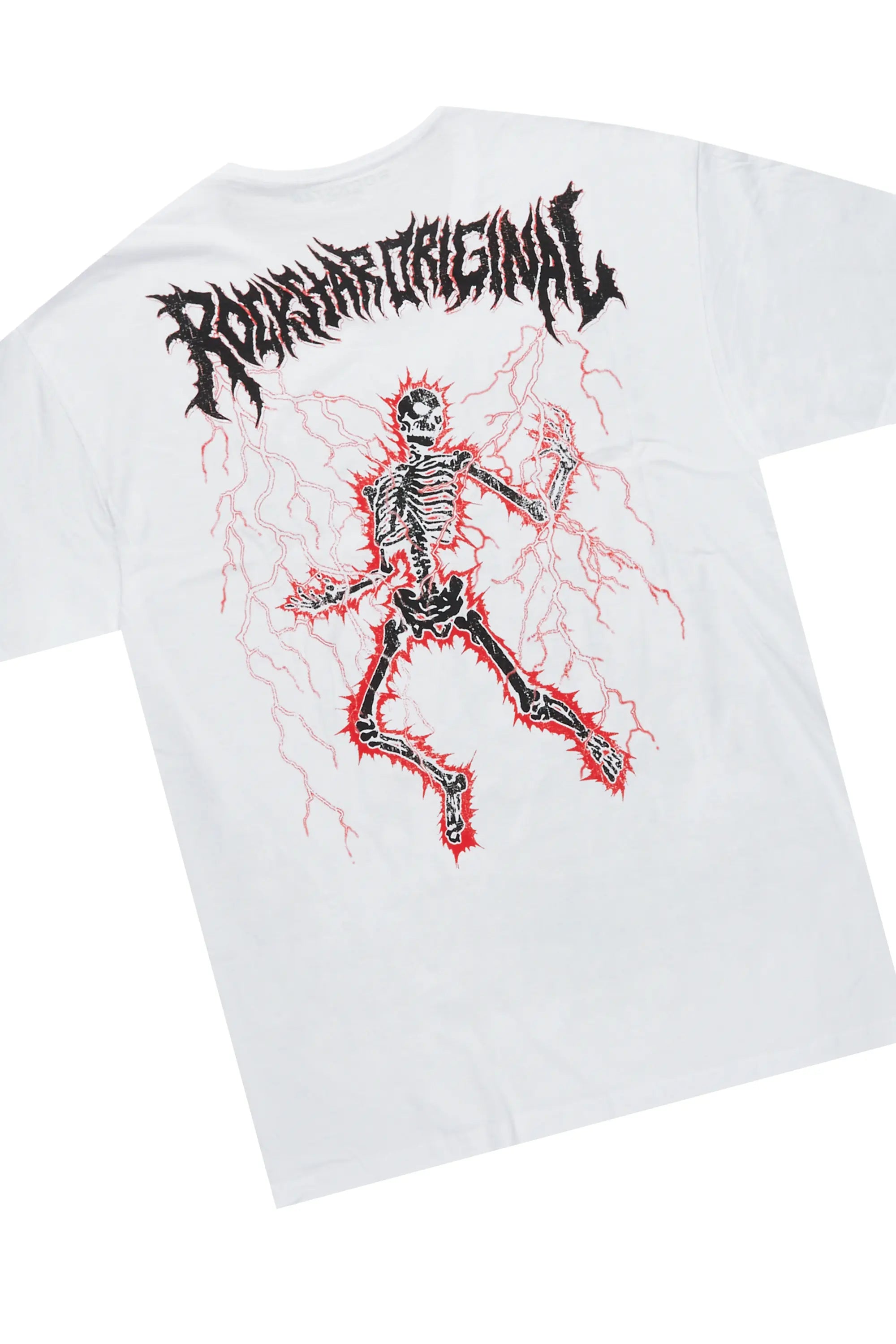 Deathrow White/Red T-Shirt/Stacked Flare Pant Set