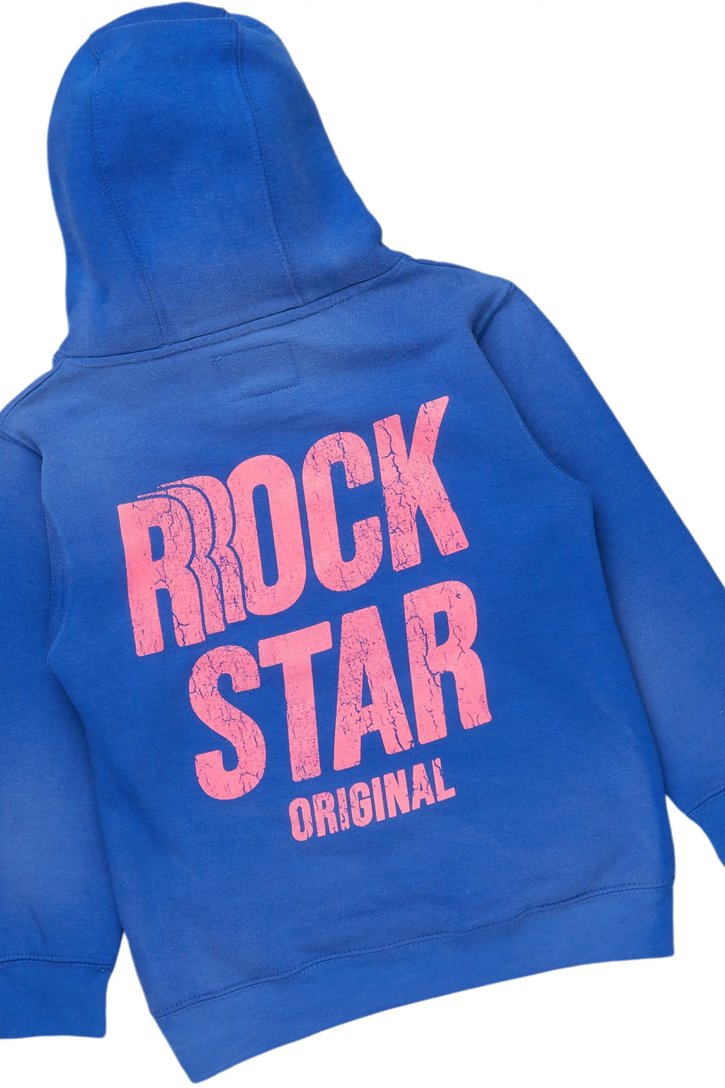 Girls Aimee Blue Hoodie/Stacked Flare Jean Set
