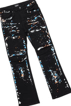 Boys Travis White T-Shirt/Stacked Flare Jean Set