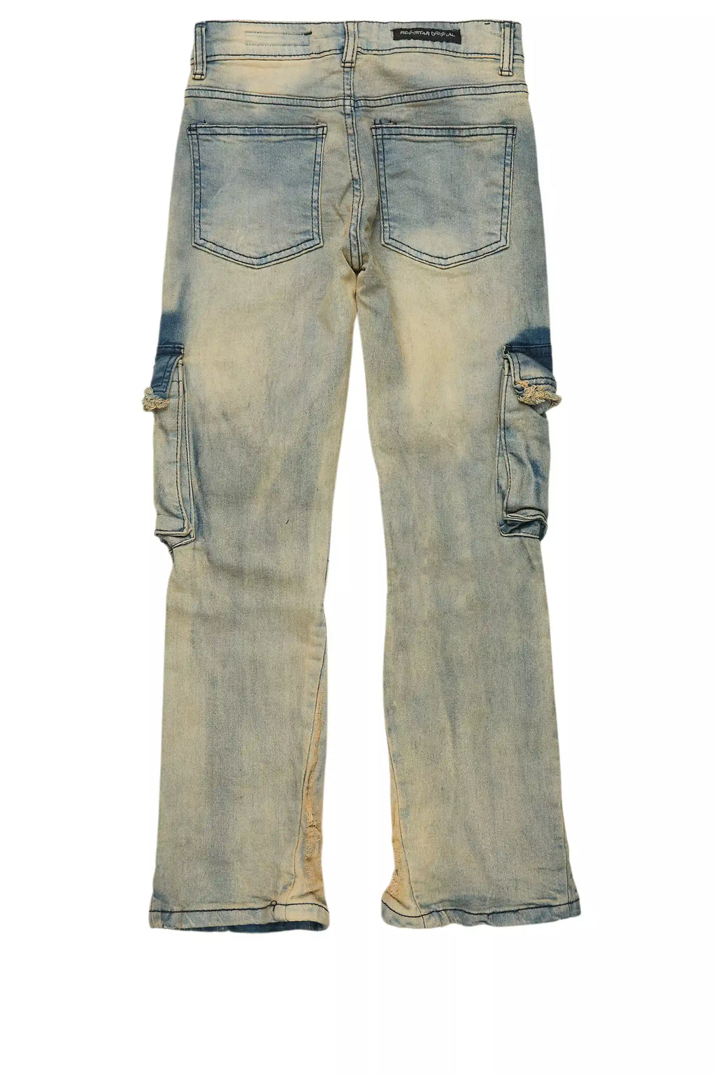 Boys Cermer Vintage Light Blue Flare Cargo Jean