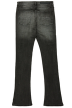 Boys Santana Dark Grey Stacked Flare Jean