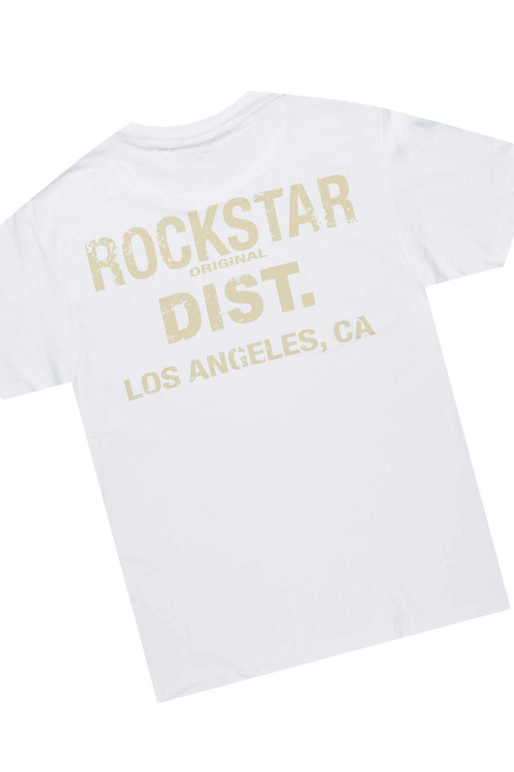 Lake White/Beige T-Shirt/Stacked Baggy Track Pant Set