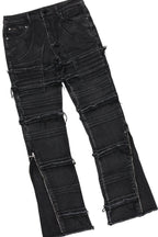 Boys Members White T-Shirt/Stacked Flare Jean Set