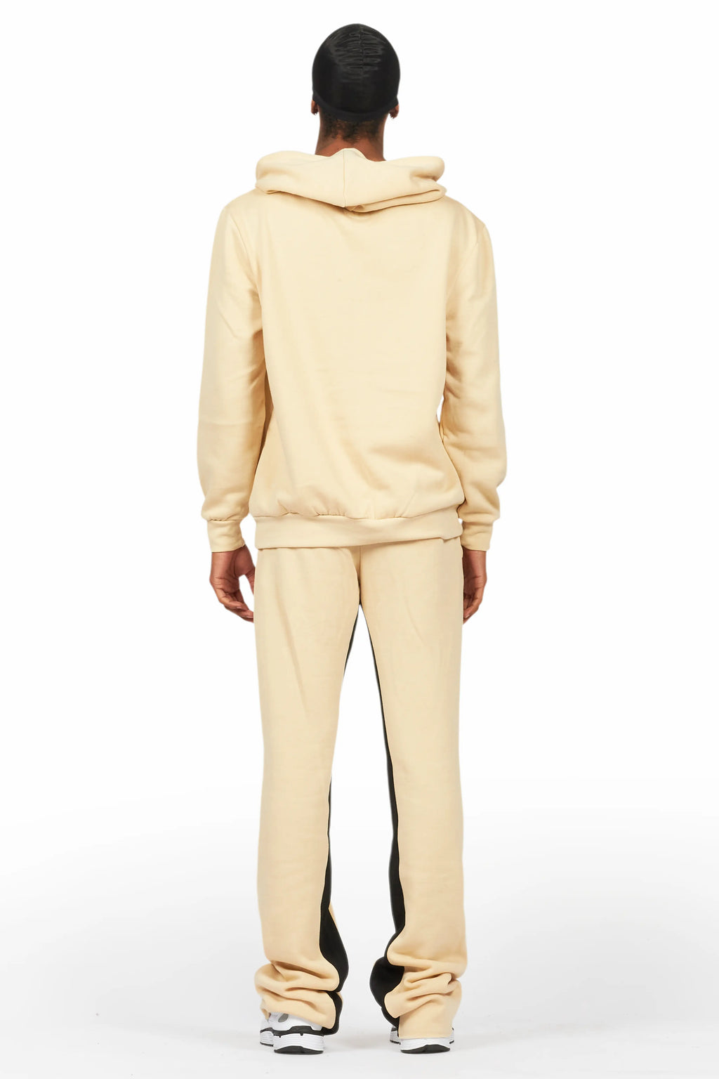 Basic Beige Hoodie/Baggy Track Pant Set