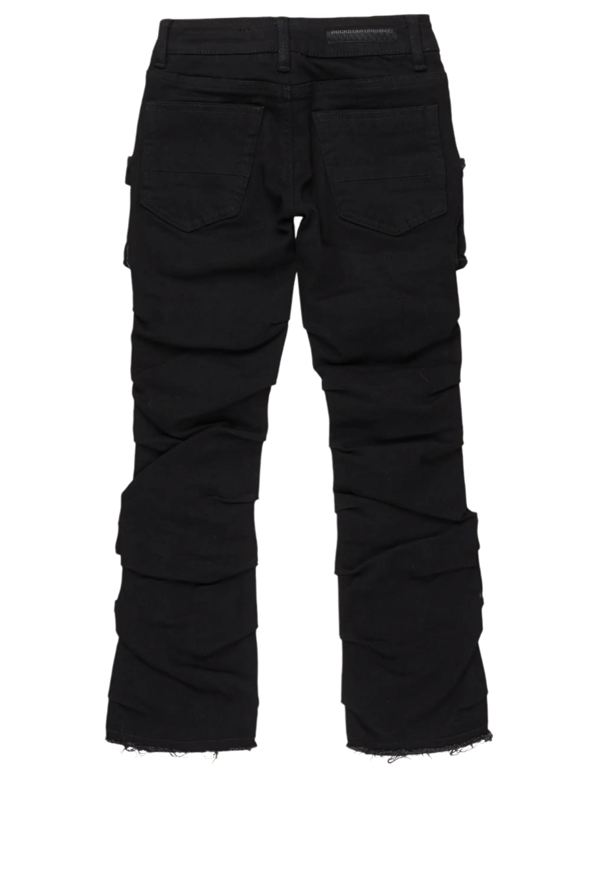 Boys Gentry Black Stacked Flare Jean