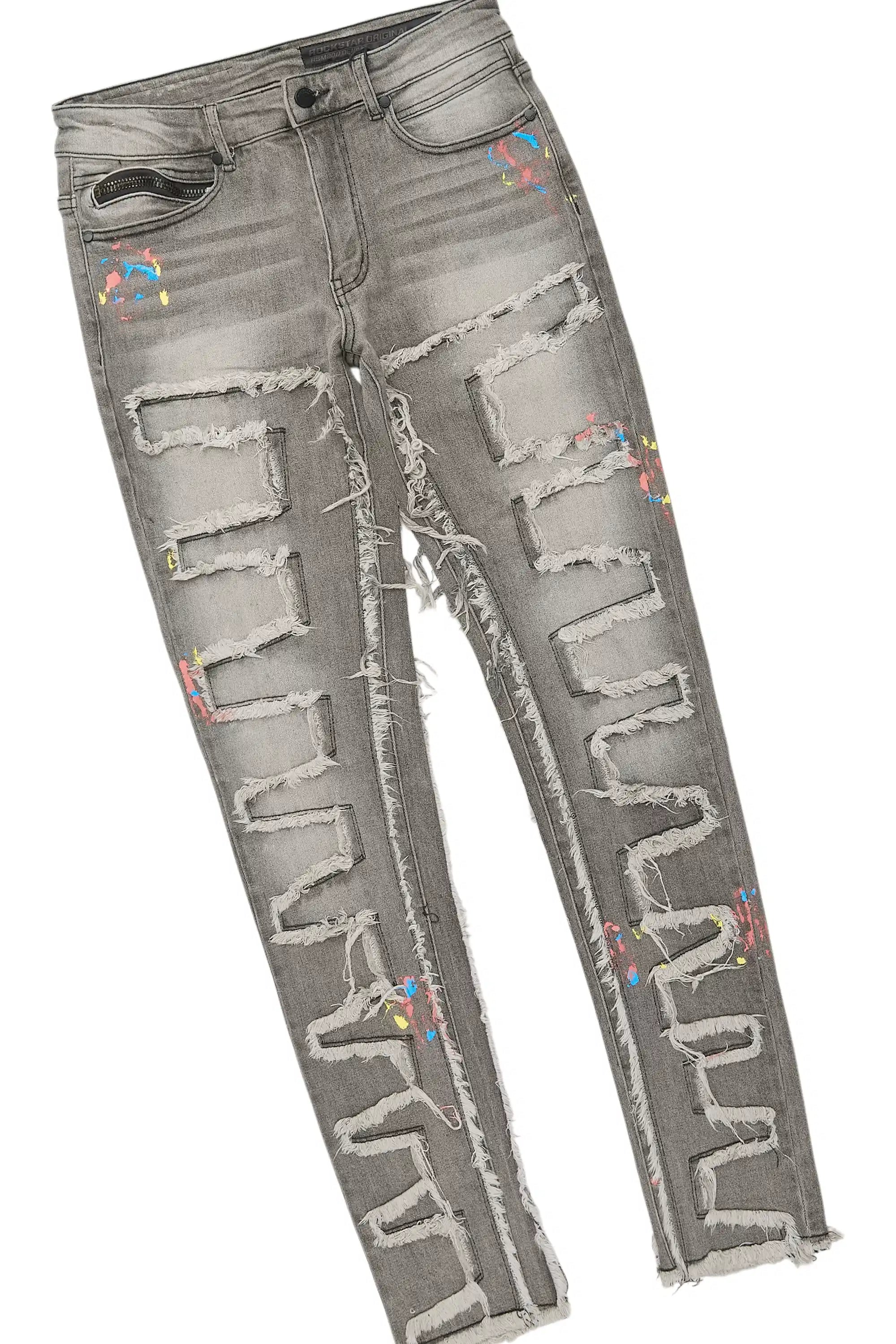 Waller Vintage Grey T-Shirt/Slim Jean Bundle