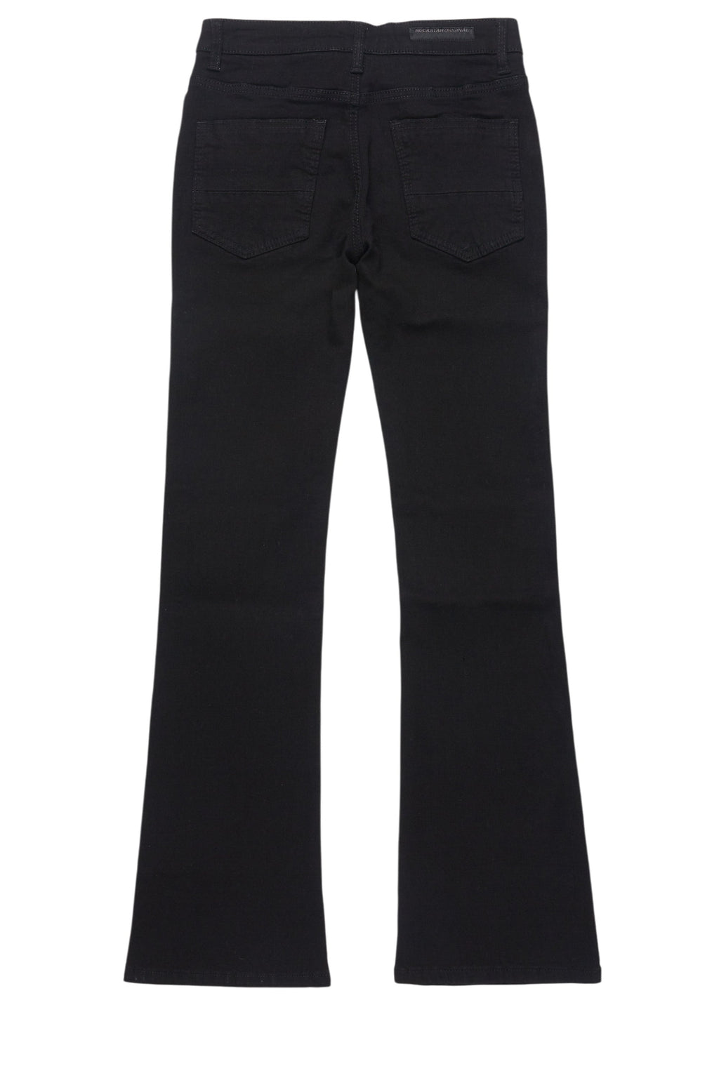 Boys Drick Jet Black Regular Fit Flare Jean