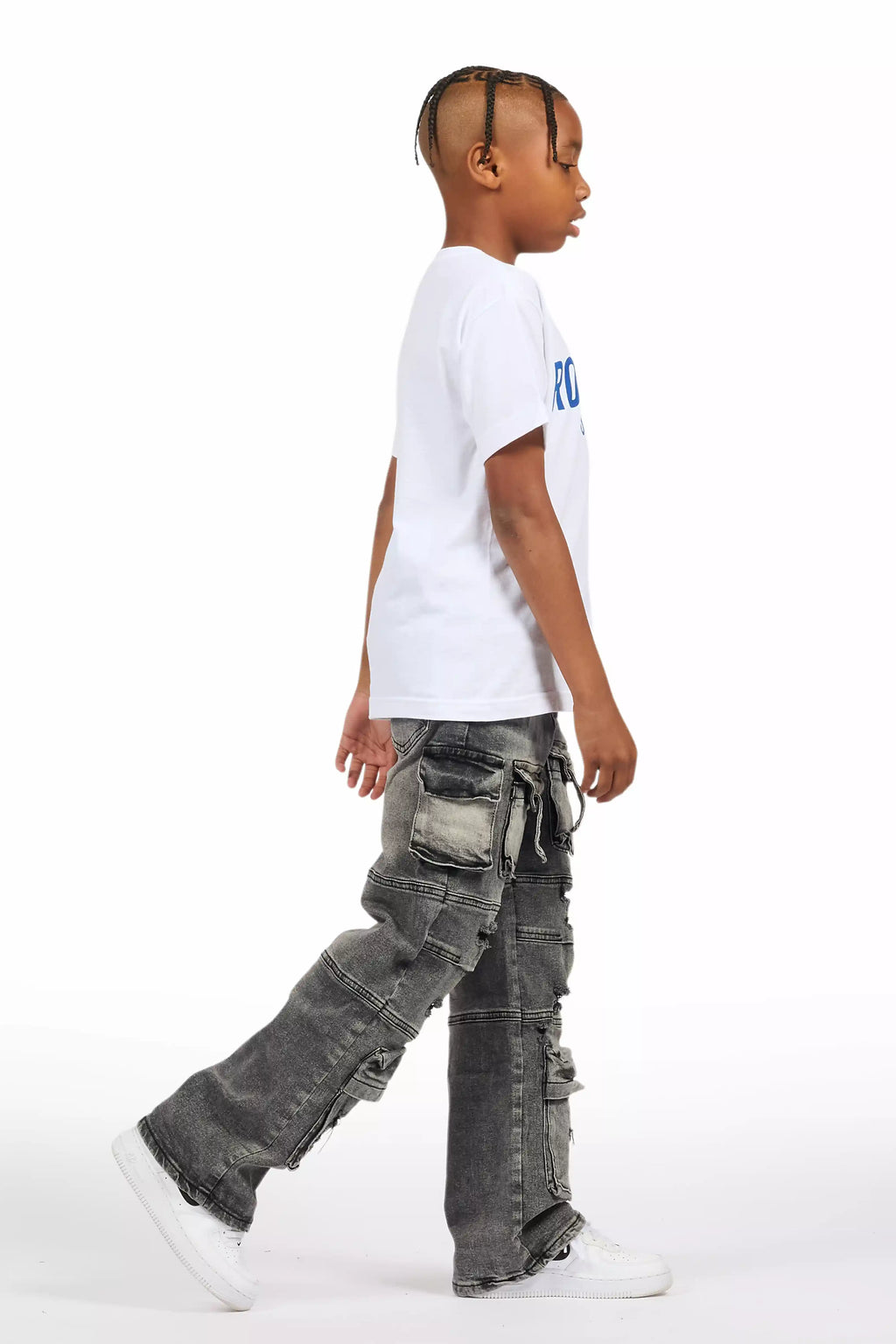 Boys Berdi Black Baggy Fit Jean
