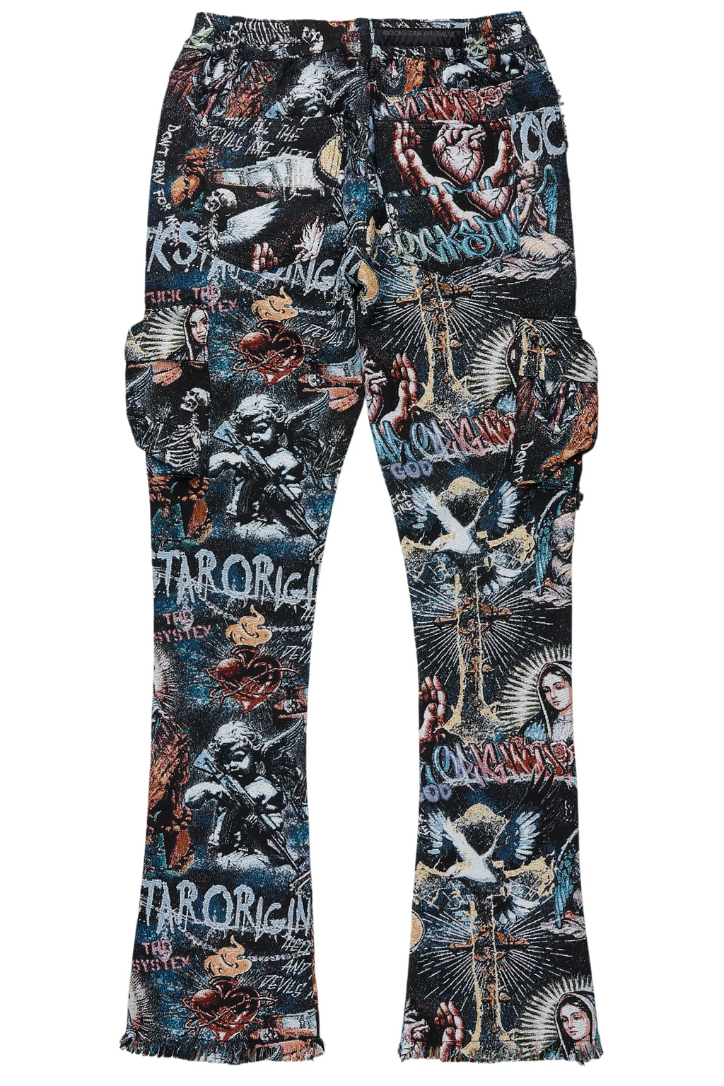 Dalai Multi Stacked Tapestry Flare Jean