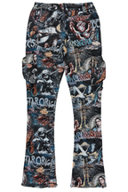 Dalai Multi Stacked Tapestry Flare Jean