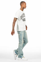 Drick Light Blue Regular Fit Flare Jean
