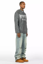 Discolite Rhinestone Light Blue Baggy Jean