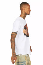 Janus White Oversized Graphic T-Shirt