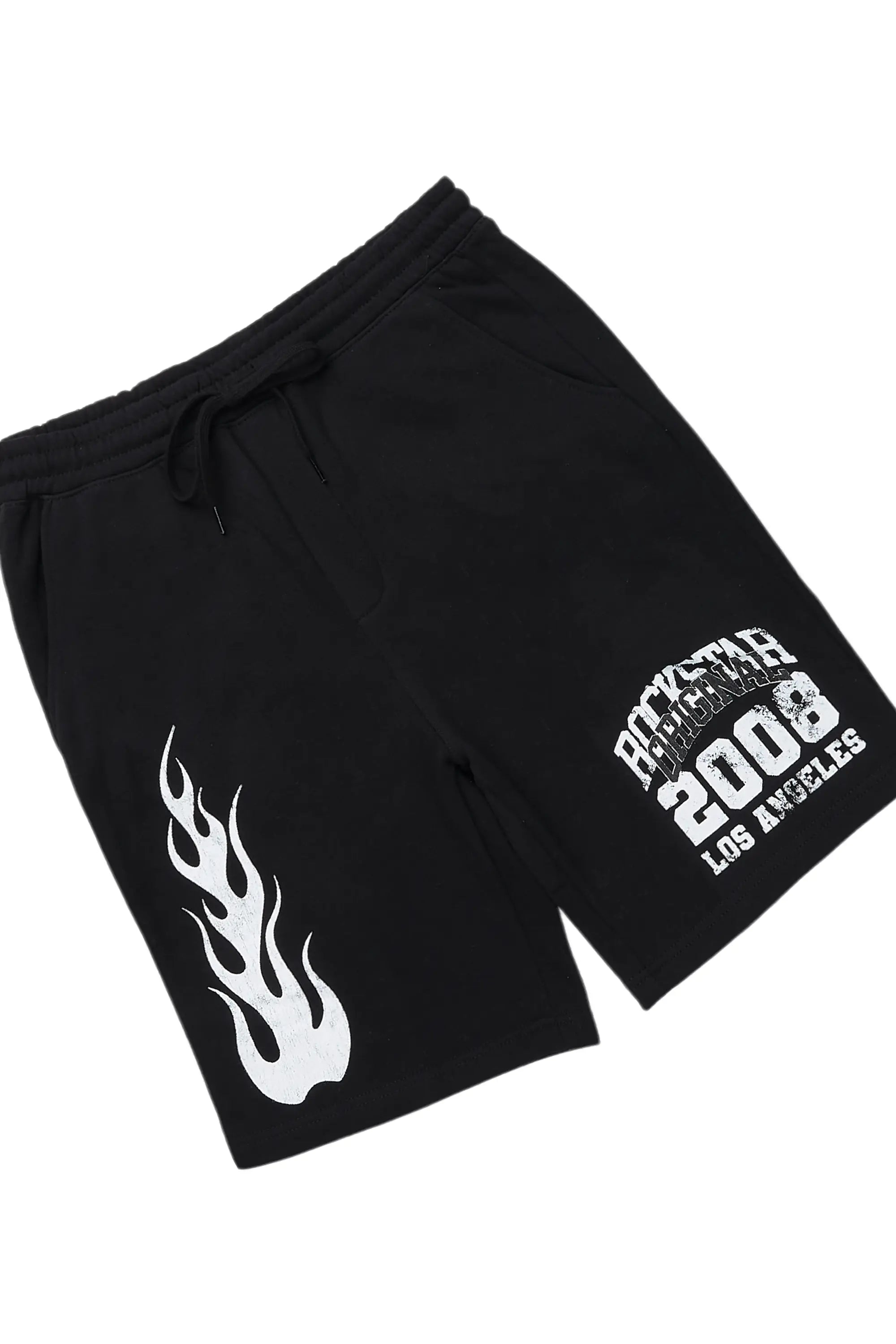 Edel Black T-Shirt Short Set