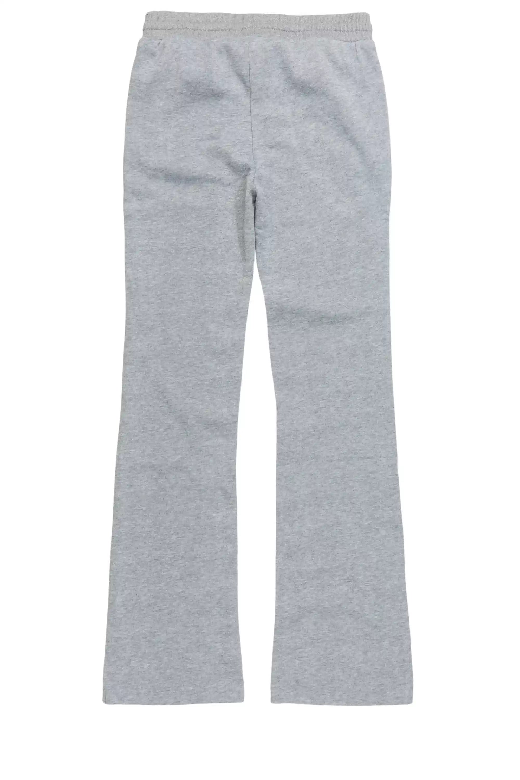 Girls Juliana Grey Stacked Flare Pant