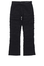 Boys Natari Black Flare Frayed Jean