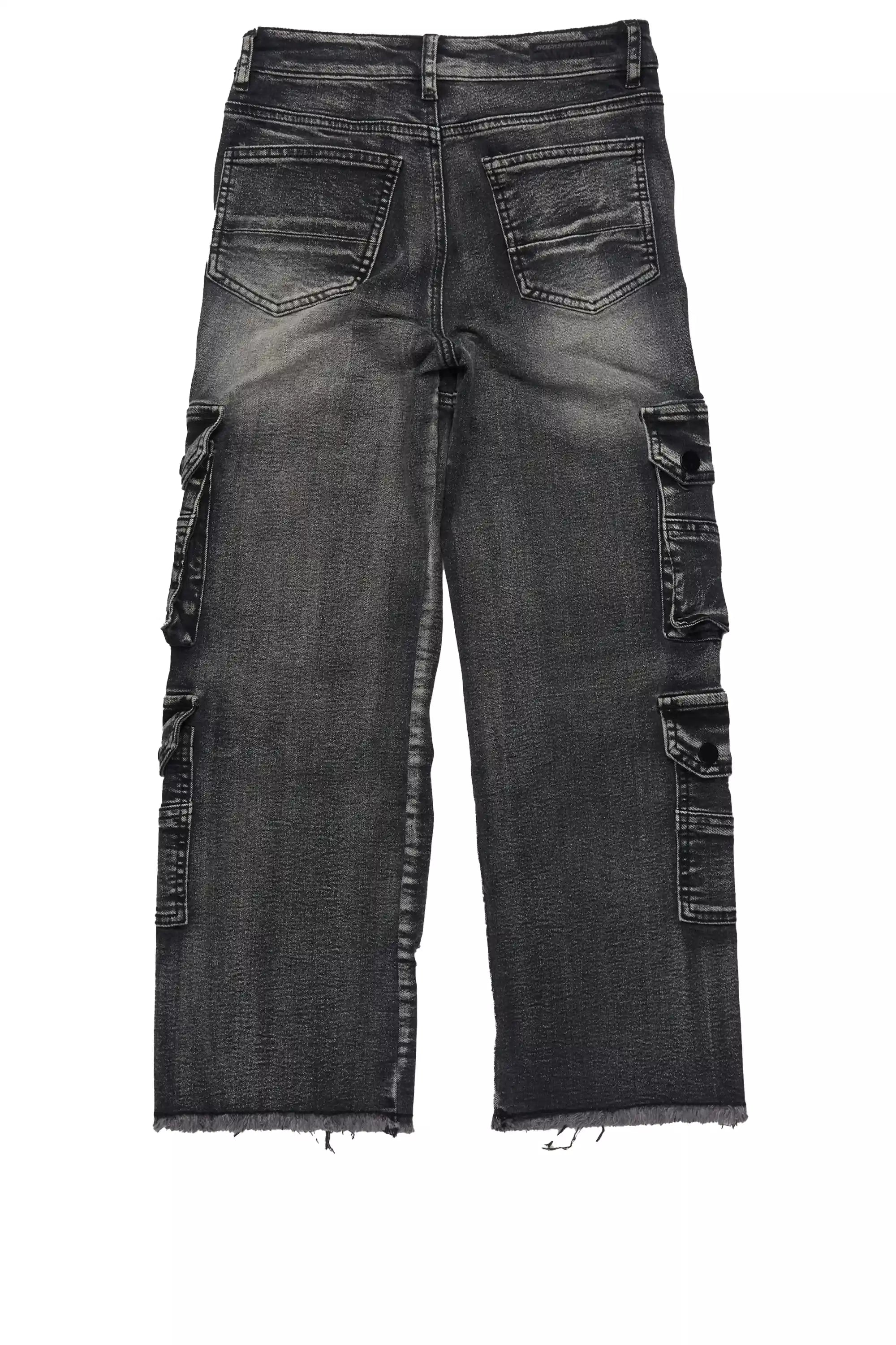 Boys Keylor Black Baggy Fit Jean