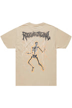 Deathrown Beige Graphic T-Shirt